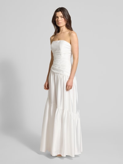 LUXUAR FASHION Brautkleid in Falten-Optik Offwhite 1
