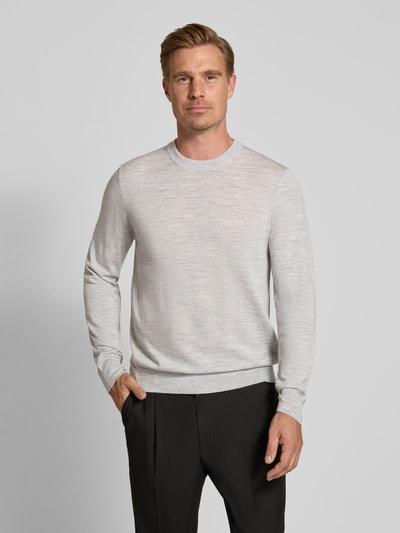 Jake*s Studio Men Regular Fit Pullover aus reiner Wolle Offwhite 4