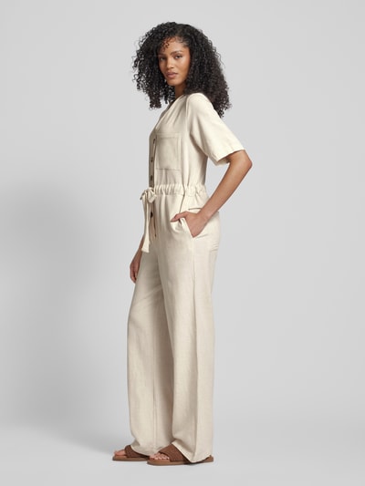 AWARE Jumpsuit mit Tunnelzug Modell 'JAZZLYN' Ecru 1