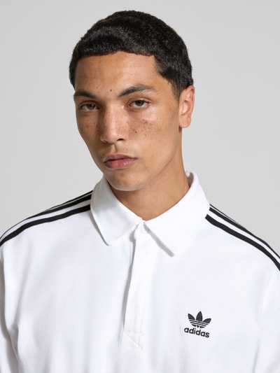 adidas Originals Poloshirt met labelstitching Wit - 3