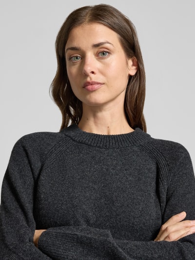 ARMEDANGELS Loose fit pullover van pure wol Antraciet - 3