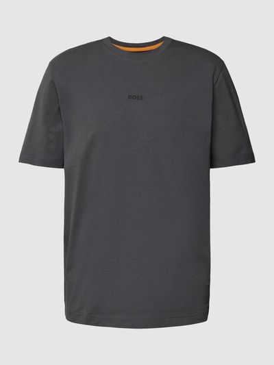 BOSS Orange Relaxed Fit T-Shirt mit Label-Detail Dunkelgrau 2