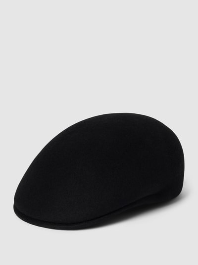 Müller Headwear Schiebermütze aus Wolle mit Strukturmuster Modell 'UNI' Black 1