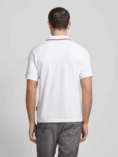 HECHTER PARIS Poloshirt mit Kontraststreifen Weiss 5