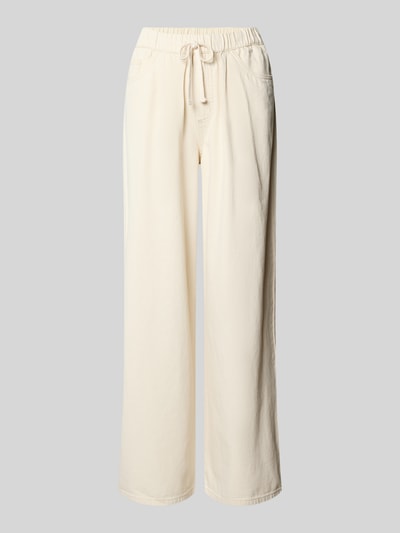 Vero Moda Wide leg jeans van puur katoen, model 'VALERIA' Ecru - 2