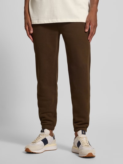 Polo Ralph Lauren Slim Fit Sweatpants mit Tunnelzug Mittelbraun 4