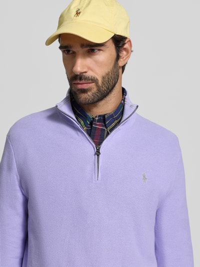 Polo Ralph Lauren Gebreide pullover met labelstitching Lavendel - 3