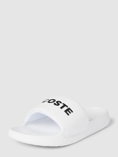 Lacoste Instappers met labelprint Wit - 1