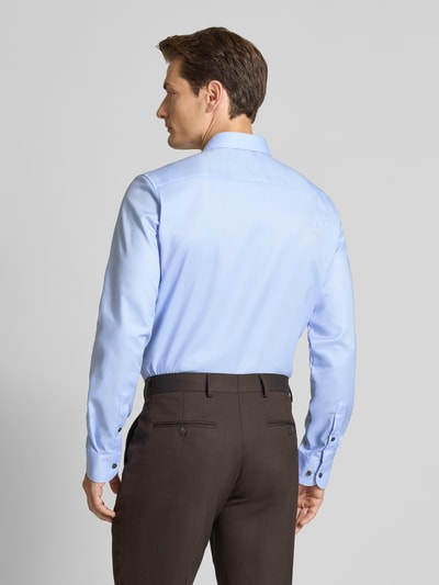 ETERNA Koszula biznesowa o kroju slim fit z listwą guzikową Błękitny 5