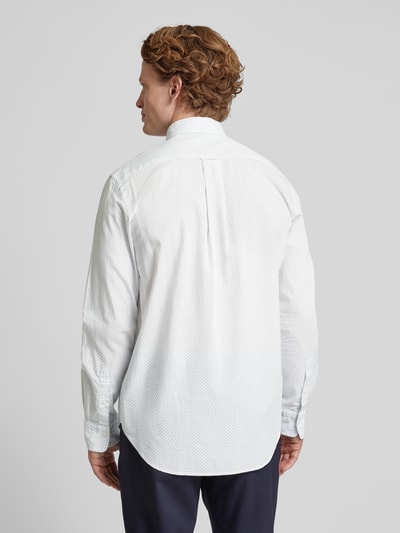 Gant Regular fit vrijetijdsoverhemd met borstzak Offwhite - 5