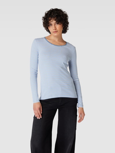 Montego Longsleeve mit Streifenmuster Rauchblau 4