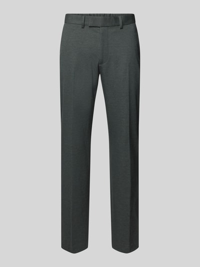 Christian Berg Men Pantalon met bandplooien Donkergroen - 2