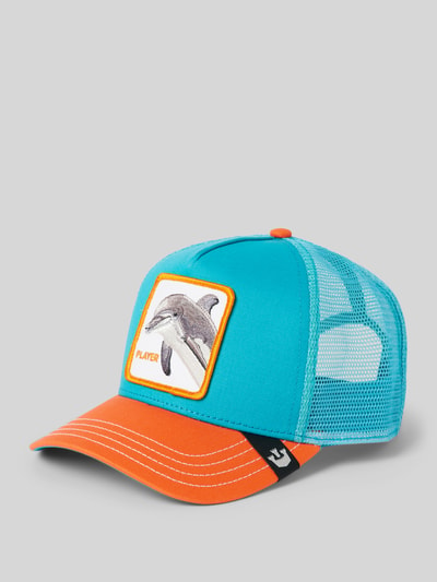 GOORIN BROS. Trucker-pet met motiefpatch, model 'Dolphin Fan' Turquoise - 1