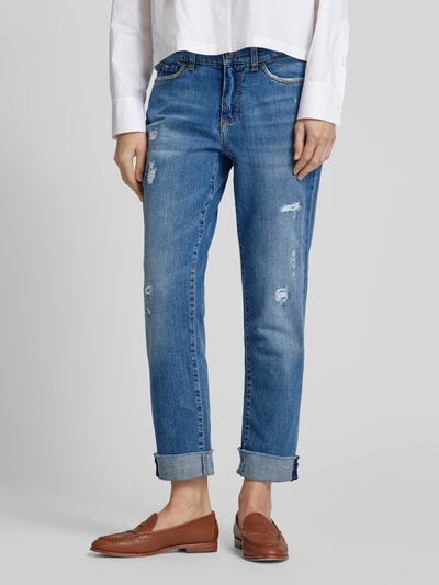 Marc Cain Relaxed fit jeans in 5-pocketmodel Blauw - 4