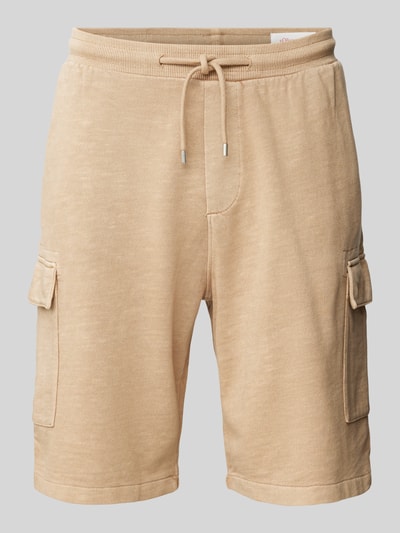 s.Oliver RED LABEL Regular Fit Sweatshorts mit Cargotaschen Sand 2