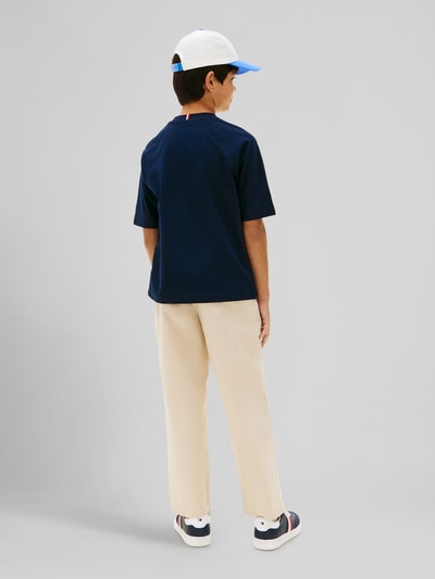 Tommy Hilfiger Kids Regular Fit T-Shirt aus reiner Baumwolle Marine 5