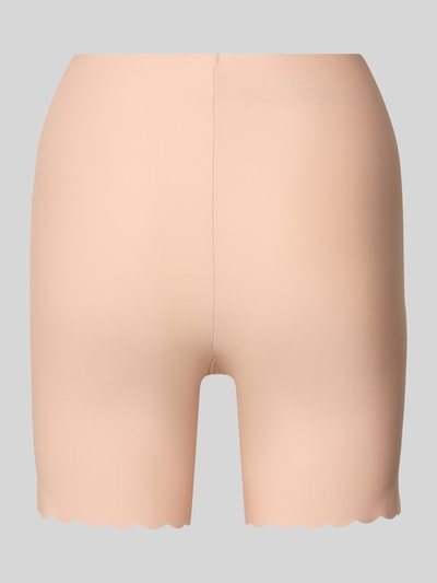 Produktfoto, Slim Fit Bikershorts mit Zierabschlüsse von Skiny in Beige, glatte Textur, elastischer Material-Mix, elastischer Bund