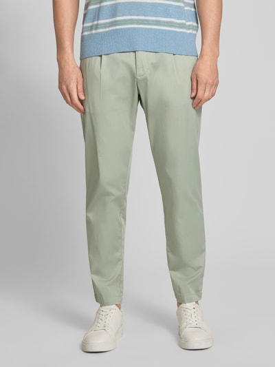 CINQUE Spodnie garniturowe o kroju slim fit z zaszewkami i francuskimi wpuszczanymi kieszeniami Miętowy 4