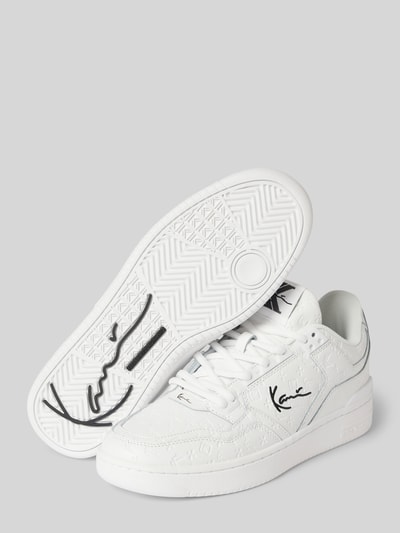 KARL KANI Sneakers van leer met labelstitching, model 'KANI 89' Wit - 4