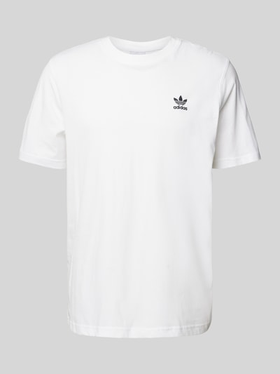 adidas Originals T-Shirt mit Logo-Stitching Weiss 2