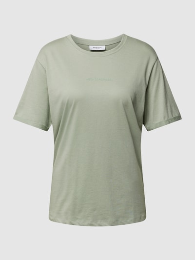 MSCH Copenhagen T-Shirt mit Label-Print Modell 'Terina' Schilf 2
