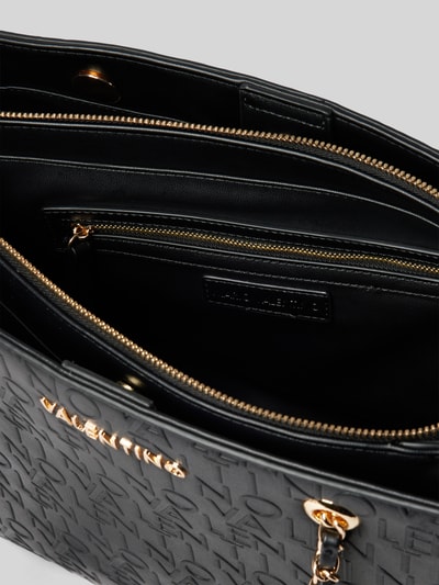 VALENTINO BAGS Handtasche mit Label-Strukturmuster Modell 'RELAX CHAIN' Black 4