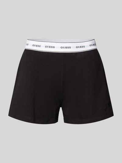 Guess Regular Fit Shorts mit elastischem Label-Bund Modell 'CARRIE' Black 2