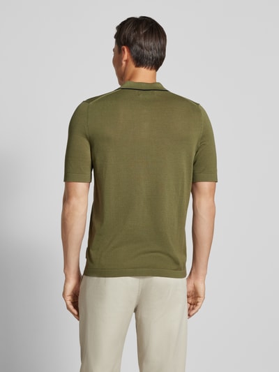 Marc O'Polo Regular fit poloshirt van puur katoen - Marc O'Polo × DFB Travel Collection Olijfgroen - 5