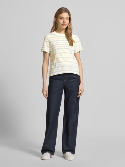 s.Oliver RED LABEL regular fit T-shirt van puur katoen Offwhite - 1