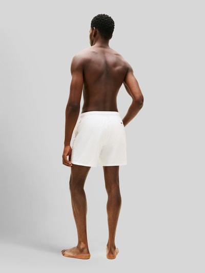 Tommy Hilfiger Badehose mit Label Print Weiss 5