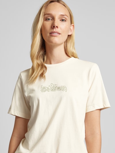 Scotch & Soda T-shirt met labelprint Ecru - 3