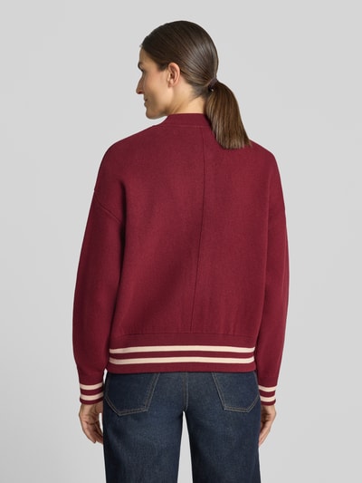 ARMEDANGELS Oversized Bomberjacke aus Baumwoll-Mix Modell 'ICONIC' Bordeaux 5