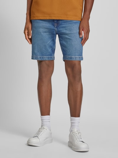 Mango Skinny Fit Jeansshorts im 5-Pocket-Design Modell 'Jarod' Jeansblau 4