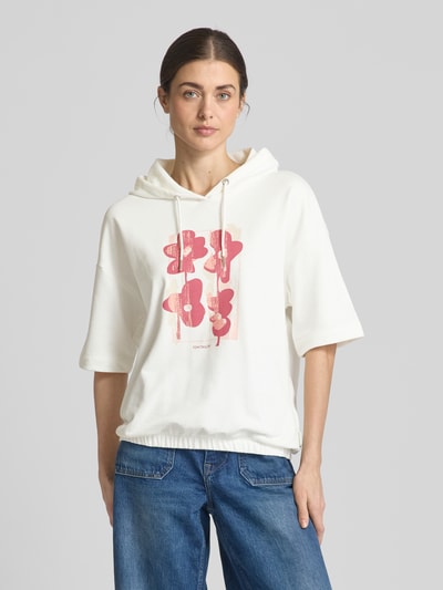 Tom Tailor Relaxed Fit Hoodie Hoodie aus Baumwoll-Mix Offwhite 4