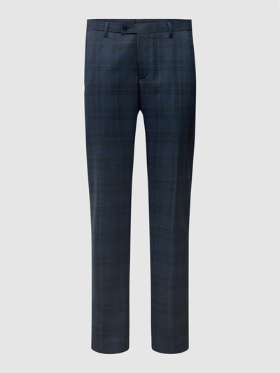 MCNEAL Slim fit pantalon met glencheck-motief Blauw - 2