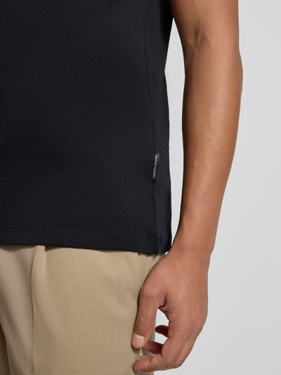 Casual Friday T-shirt van puur katoen, model 'NILO' Donkerblauw - 3