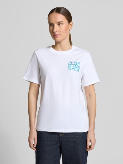 Scotch & Soda Regular Fit T-Shirt mit Logo-Print Weiss 4