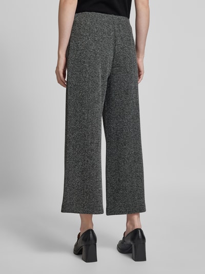 s.Oliver BLACK LABEL High rise culotte met elastische band en visgraatstructuur Middengrijs gemêleerd - 5