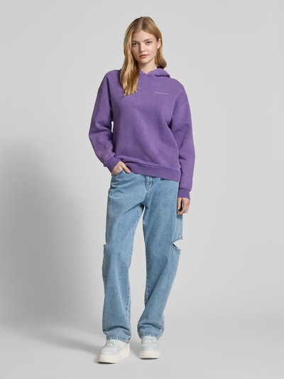 Colourful Rebel Oversized hoodie met capuchon Paars - 1