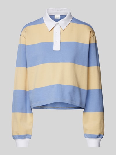 INFLUENCER'S CHOICE BY P&C* Bluzka krótka z długim rękawem i kołnierzykiem polo Pastelowy żółty 2