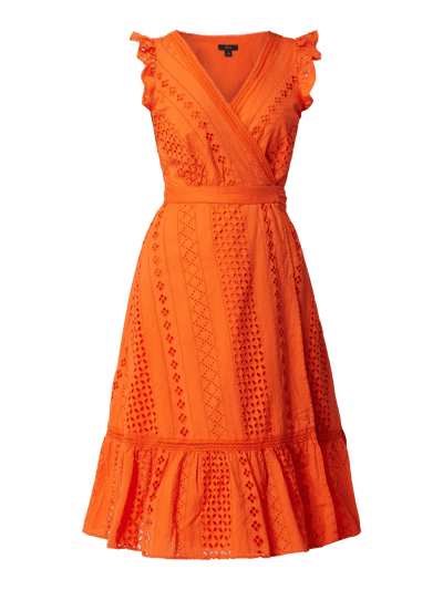 J CREW Wickelkleid aus Leinen  Orange 2