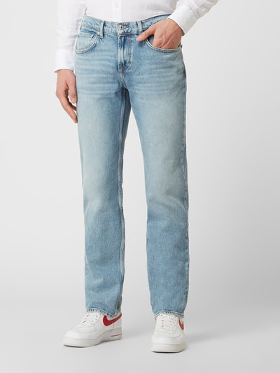 7 For All Mankind Straight Fit Jeans mit Stretch-Anteil Modell 'The Straight' Dunkelblau 4