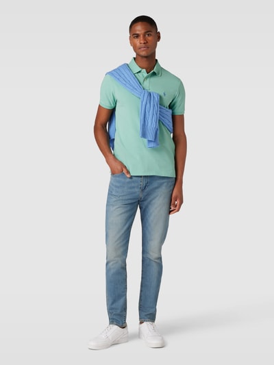 Polo Ralph Lauren Slim fit poloshirt met logostitching Turquoise - 1