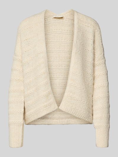 FREE/QUENT Gebreid jack met structuurmotief, model 'Wave' Offwhite - 2