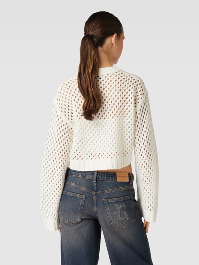 Only Strickpullover mit Lochmuster Modell 'SMILLA' Offwhite 5