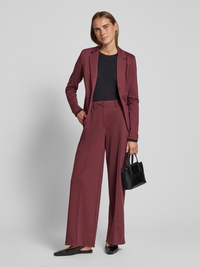 ICHI Slim fit blazer met paspelzakken, model 'KATE' Bordeaux - 1