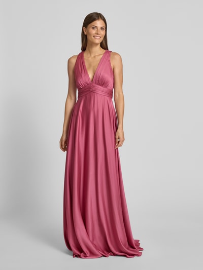 Jake*s Cocktail Abendkleid mit Taillenpasse Altrosa Melange 4