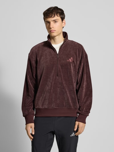 adidas Sportswear Bluza z wyhaftowanym logo Ciemnobrązowy 4