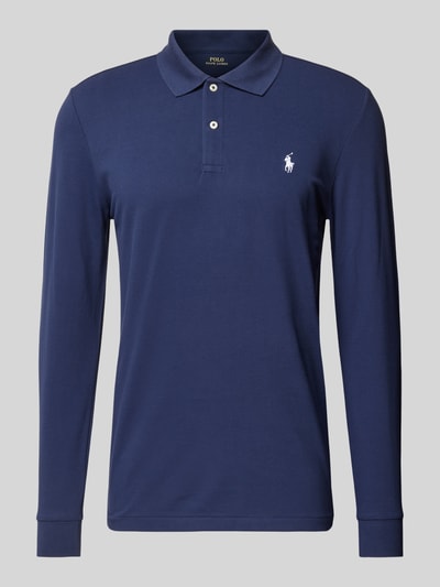 Polo Ralph Lauren Tailored fit poloshirt met logostitching Marineblauw - 2