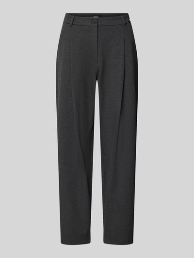 CAMBIO High Waist Hose mit Bundfalten Modell 'ETOILE' Anthrazit Melange 1